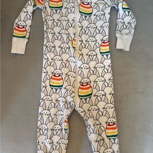 Hanna Andersson Colorful Bunny Print Kids One Piece
